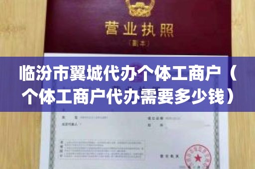 临汾市翼城代办个体工商户（个体工商户代办需要多少钱）