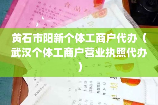 黄石市阳新个体工商户代办（武汉个体工商户营业执照代办）