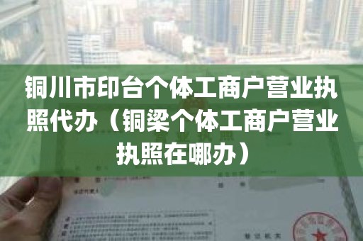 铜川市印台个体工商户营业执照代办（铜梁个体工商户营业执照在哪办）