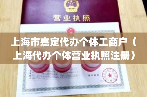 上海市嘉定代办个体工商户（上海代办个体营业执照注册）