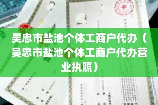 吴忠市盐池个体工商户代办（吴忠市盐池个体工商户代办营业执照）