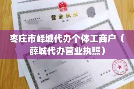 枣庄市峄城代办个体工商户（薛城代办营业执照）