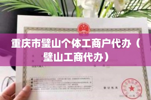 重庆市璧山个体工商户代办（壁山工商代办）
