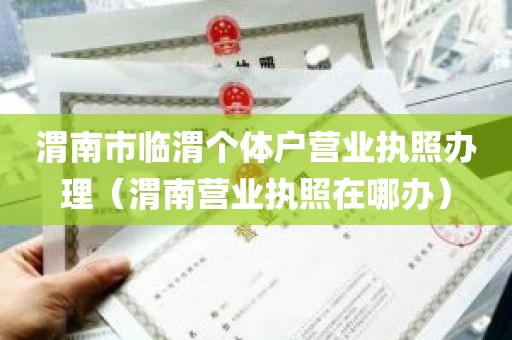 渭南市临渭个体户营业执照办理（渭南营业执照在哪办）