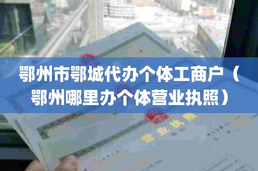 鄂州市鄂城代办个体工商户（鄂州哪里办个体营业执照）