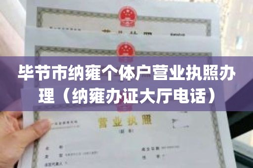 毕节市纳雍个体户营业执照办理（纳雍办证大厅电话）
