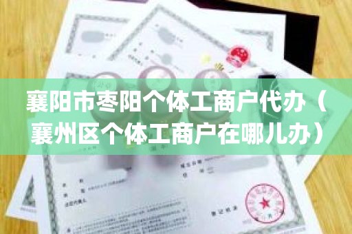 襄阳市枣阳个体工商户代办（襄州区个体工商户在哪儿办）