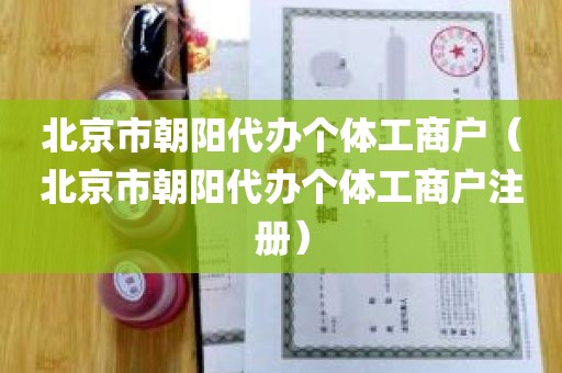 北京市朝阳代办个体工商户（北京市朝阳代办个体工商户注册）