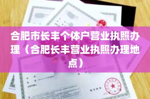 合肥市长丰个体户营业执照办理（合肥长丰营业执照办理地点）