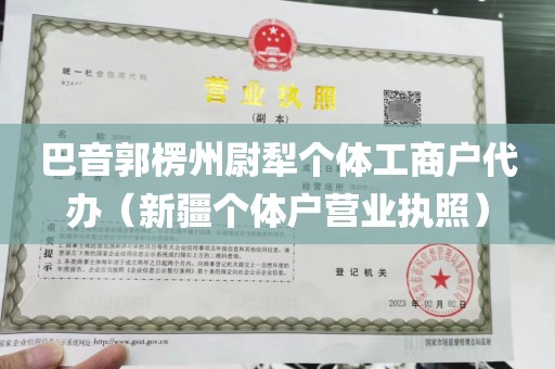 巴音郭楞州尉犁个体工商户代办（新疆个体户营业执照）