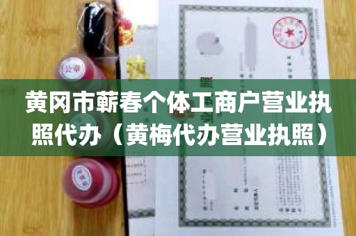 黄冈市蕲春个体工商户营业执照代办（黄梅代办营业执照）