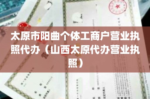 太原市阳曲个体工商户营业执照代办（山西太原代办营业执照）