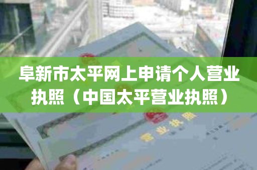 阜新市太平网上申请个人营业执照（中国太平营业执照）