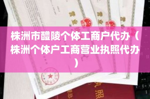 株洲市醴陵个体工商户代办（株洲个体户工商营业执照代办）