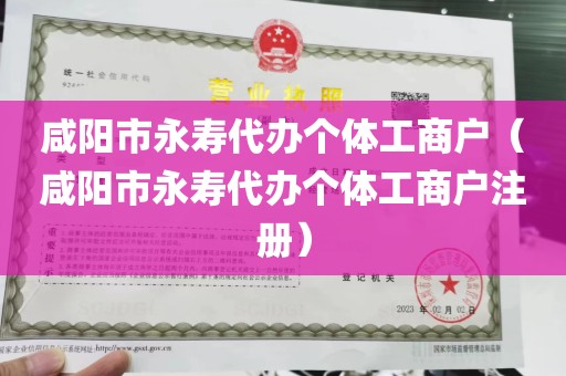 咸阳市永寿代办个体工商户（咸阳市永寿代办个体工商户注册）