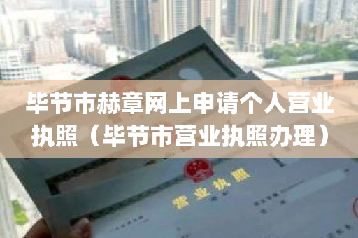 毕节市赫章网上申请个人营业执照（毕节市营业执照办理）