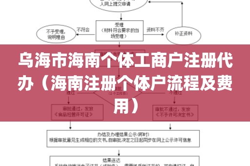 乌海市海南个体工商户注册代办（海南注册个体户流程及费用）