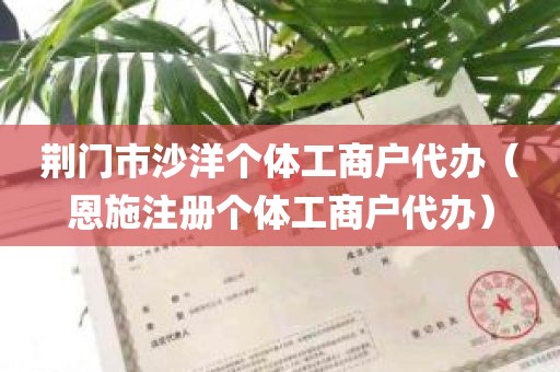 荆门市沙洋个体工商户代办（恩施注册个体工商户代办）
