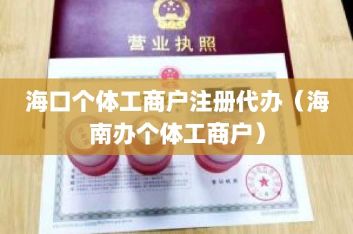 海口个体工商户注册代办（海南办个体工商户）