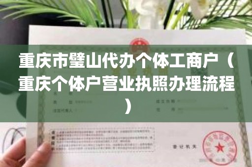 重庆市璧山代办个体工商户（重庆个体户营业执照办理流程）