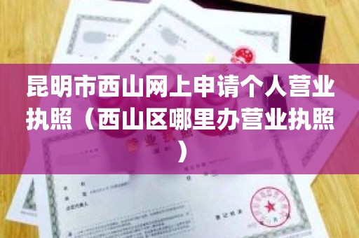 昆明市西山网上申请个人营业执照（西山区哪里办营业执照）