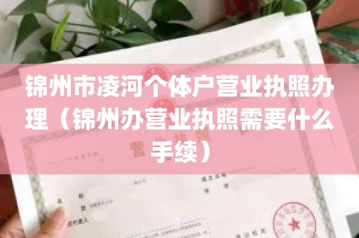 锦州市凌河个体户营业执照办理（锦州办营业执照需要什么手续）