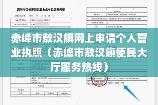 赤峰市敖汉旗网上申请个人营业执照（赤峰市敖汉旗便民大厅服务热线）
