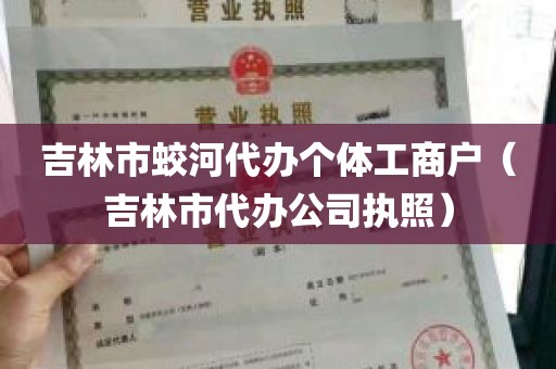 吉林市蛟河代办个体工商户（吉林市代办公司执照）