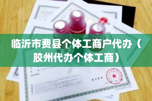 临沂市费县个体工商户代办（胶州代办个体工商）