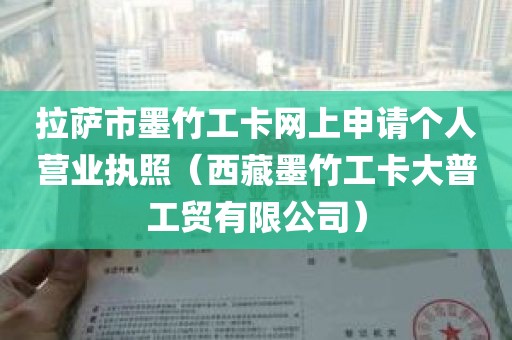 拉萨市墨竹工卡网上申请个人营业执照（西藏墨竹工卡大普工贸有限公司）