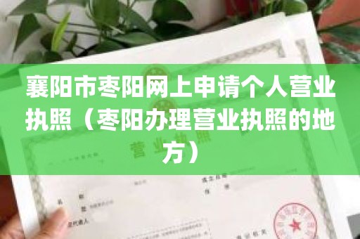 襄阳市枣阳网上申请个人营业执照（枣阳办理营业执照的地方）