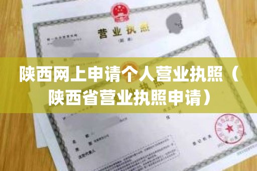 陕西网上申请个人营业执照（陕西省营业执照申请）