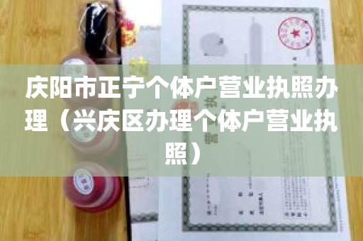庆阳市正宁个体户营业执照办理（兴庆区办理个体户营业执照）
