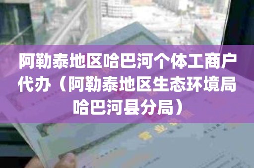 阿勒泰地区哈巴河个体工商户代办（阿勒泰地区生态环境局哈巴河县分局）