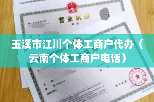 玉溪市江川个体工商户代办（云南个体工商户电话）