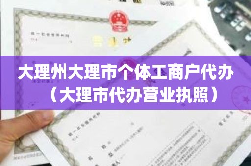 大理州大理市个体工商户代办（大理市代办营业执照）