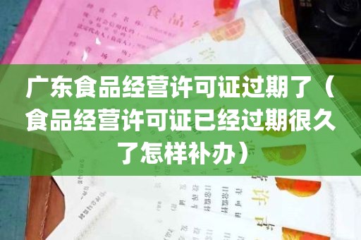 广东食品经营许可证过期了（食品经营许可证已经过期很久了怎样补办）