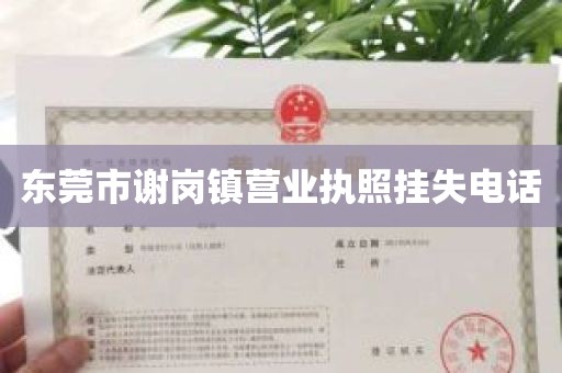 东莞市谢岗镇营业执照挂失电话