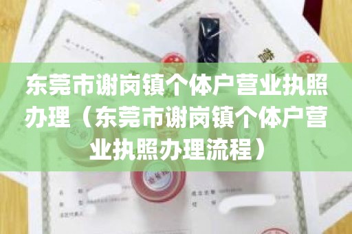 东莞市谢岗镇个体户营业执照办理（东莞市谢岗镇个体户营业执照办理流程）