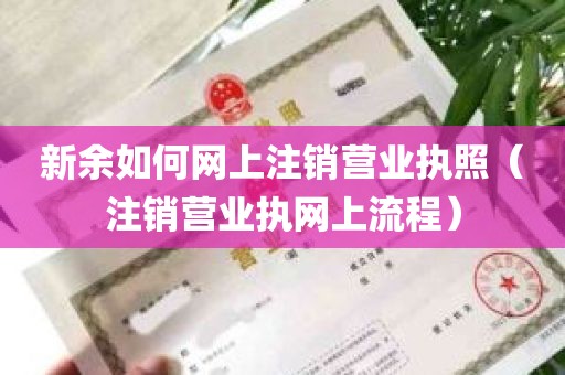 新余如何网上注销营业执照（注销营业执网上流程）
