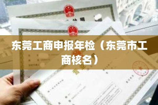 东莞工商申报年检（东莞市工商核名）