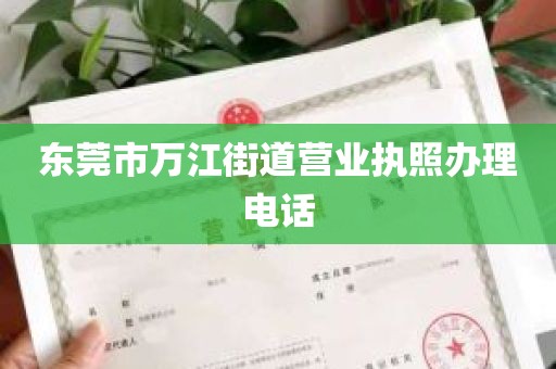 东莞市万江街道营业执照办理电话