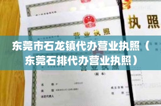 东莞市石龙镇代办营业执照（东莞石排代办营业执照）
