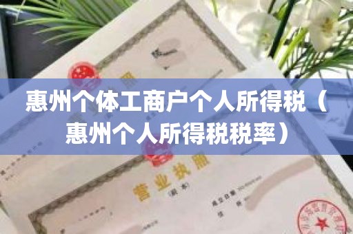 惠州个体工商户个人所得税（惠州个人所得税税率）