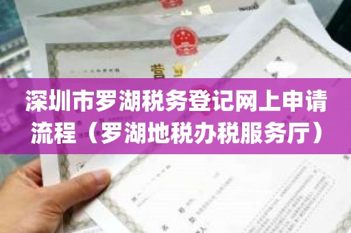 深圳市罗湖税务登记网上申请流程（罗湖地税办税服务厅）