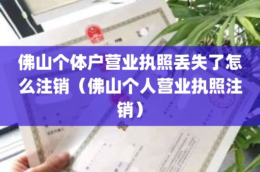 佛山个体户营业执照丢失了怎么注销（佛山个人营业执照注销）