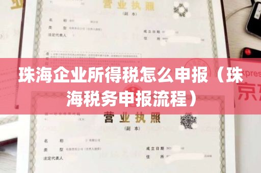 珠海企业所得税怎么申报（珠海税务申报流程）