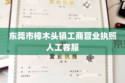 东莞市樟木头镇工商营业执照人工客服