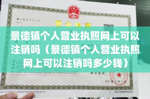 景德镇个人营业执照网上可以注销吗（景德镇个人营业执照网上可以注销吗多少钱）