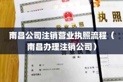 南昌公司注销营业执照流程（南昌办理注销公司）